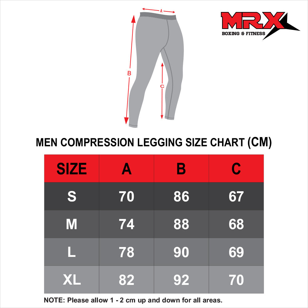 MRX Men's Compression Trouser Pant Base Layer Active Wear